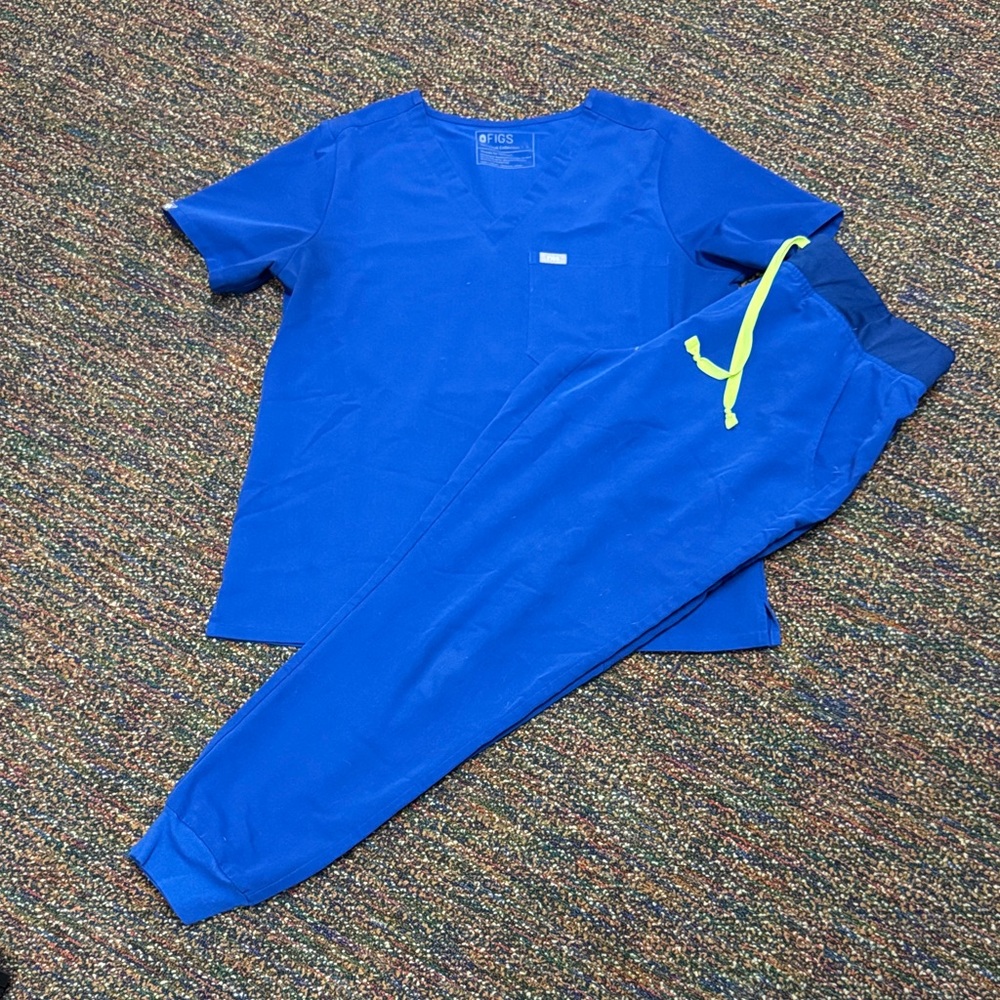 Figs Electric Blue set size large Bottoms